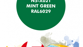Mint Green RAL6029  Paint for Airbrush 30 ml - Number 5