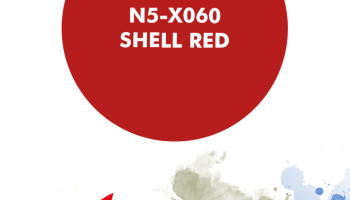 Shell Red Paint for airbrush 30ml - Number Five
