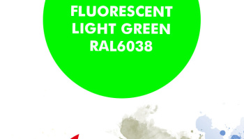 Fluorescent light green RAL6038  Paint for airbrush 30ml - Number Five
