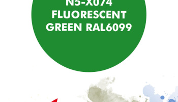 Fluorescent green Paint for airbrush 30ml - Number Five