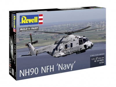 NH90 NFH "Navy" (1:72) Plastic ModelKit vrtulník 03784 - Revell – kopie