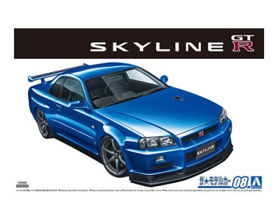 NISSAN BNR34 SKYLINE GT-R V-specⅡ '02 1/24 - Aoshima