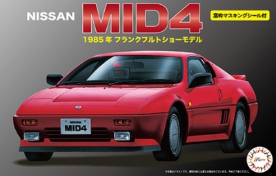 Nissan MID4 w/Window Frame Masking 1/24 - Fujimi