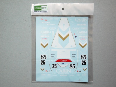 Nissan R90V Cabin 90' LeMans Decal for Tamiya Nissan 89C - Decalpool