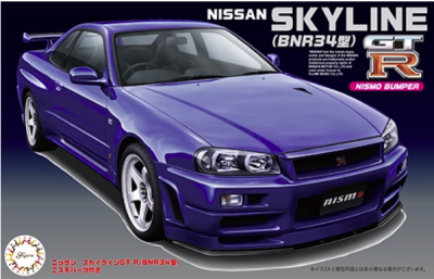 Nissan Skyline GT-R BNR34 w/Nismo Parts 1/24 - Fujimi