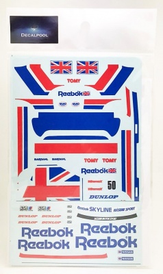 Nissan Skyline R31 GTR-S Reebok #50 Gr. A '89 Decal for Tamiya / Fujimi - Decalpool