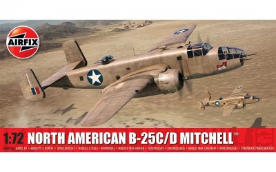 North American B-25C/D Mitchell (1:72) Classic Kit letadlo A06015A - Airfix