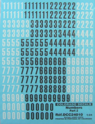 Numbers Part 2 - COLORADODECALS