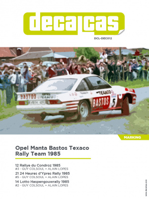 Opel Manta 400 Bastos Texaco Rally Team - Decalcas