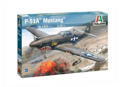 P-51A Mustang (1:72) Model Kit letadlo 1423 - Italeri