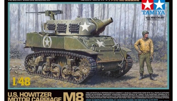 SLEVA  16% DISCOUNT - Howitzer Motor Carriage M8 1/48 - Tamiya