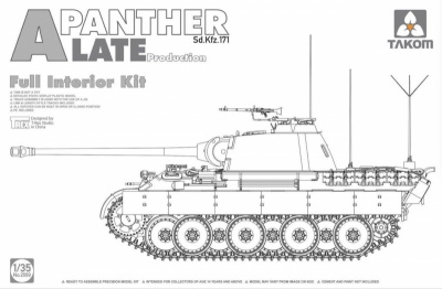 Panther Ausf. A late prod. (full interior) 1/35 - Takom