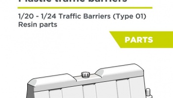 Plastic traffic barriers Type 01 1:24 - Decalcas