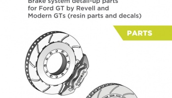 Brake system detail-up parts for Ford GT by Revell and Modern GTs 1/24 - Decalcas