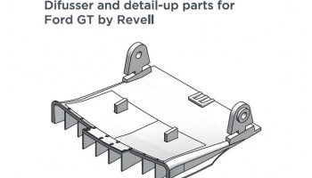 Difusser and detail-up parts for Ford GT by Revell 1/24 - Decalcas