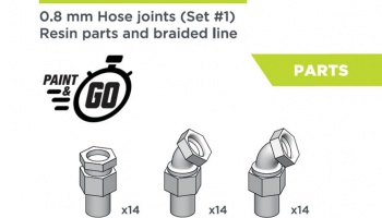 0.8mm Hose Joints set 1, 1/20 - Decalcas