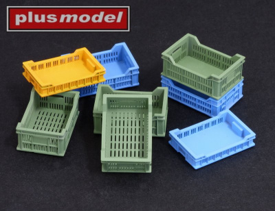 Perforated plastic containers - 3D print 1/35 - Plus Model