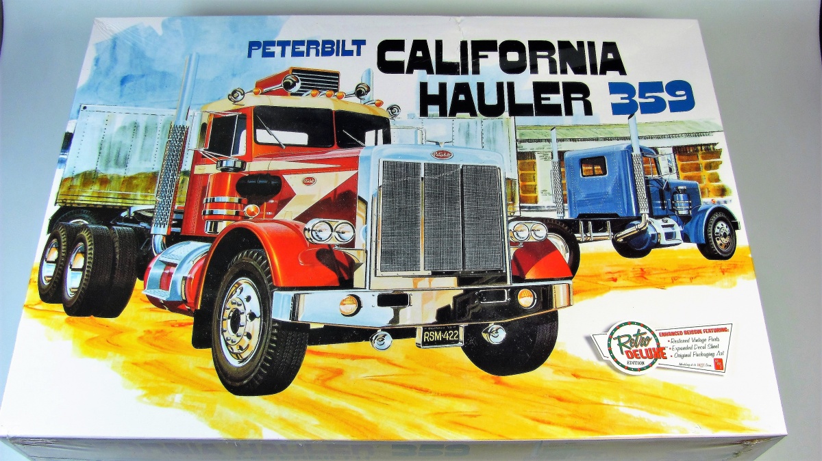 1970s AMT Peterbilt California Hauler 359 truck model box magnet new! 