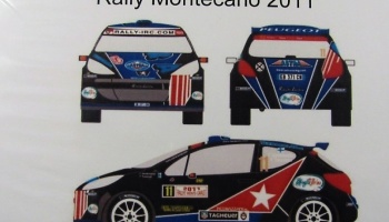 Peugeot 207 S2000 #11 Rally Montecarlo 2011 - Racing Decals 43