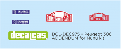 Peugeot 306 Maxi - Monte Carlo Rally - Rallye Automobile de Monte-Carlo 1996 1/24 - Decalcas