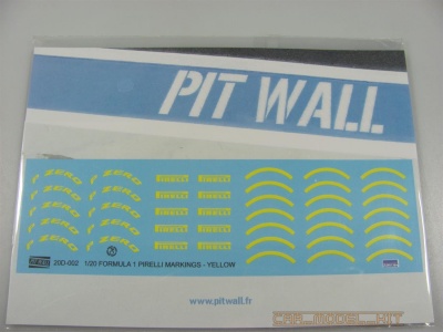 Pirelli F1 Markings Yellow - PIT WALL