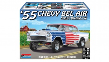 Plastic ModelKit MONOGRAM - ’55 Chevy Bel Air “Street Machine” (1:24)- Monogram