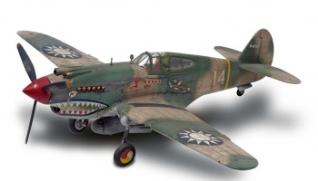 Plastic ModelKit MONOGRAM letadlo 5209 -  P-40B Tiger Shark (1:48) - Revell