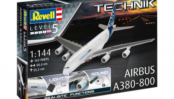 Plastic ModelKit TECHNIK - Airbus A380-800 (1:144) - Italeri
