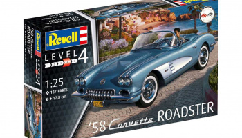 Plastic ModelKit auto - '58 Corvette Roadster (1:25) - Revell