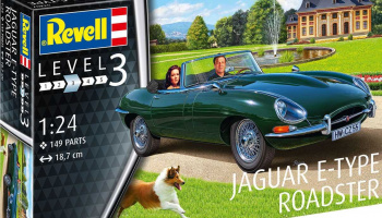Plastic ModelKit auto  - Jaguar E-Type Roadster (1:24) - Revell