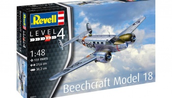 Plastic ModelKit letadlo 03811 - Beechcraft Model 18 (1:48) - Revell