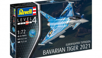 Plastic ModelKit letadlo 03818 - Eurofighter Typhoon "Bavarian Tiger 2021" (1:72) - Revell