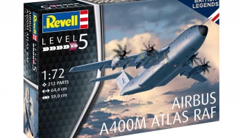 Plastic ModelKit letadlo - Airbus A400M Atlas „RAF“ (1:72) - Revell