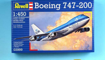 Plastic ModelKit letadlo 03999 - Boeing 747-200 Jumbo Jet (1:450) - Revell