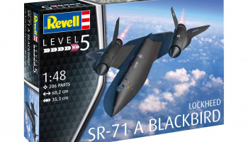Plastic ModelKit letadlo - Lockheed SR-71 A Blackbird (1:48) - Revell