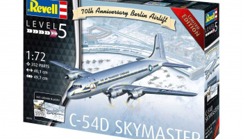 Plastic ModelKit letadlo Limited Edition 03910 - C-54D Skymaster 70th Anniversary Berlin Airlift (1:72)