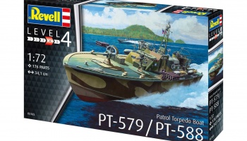 Patrol Torpedo Boat PT-588/PT-579  (1:72) Plastic Model Kit 05165 - Revell