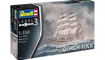 Plastic ModelKit loď - Gorch Fock (1:350) - Revell