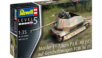 Plastic ModelKit military - Marder I on FCM 36 base (1:35) - Revell