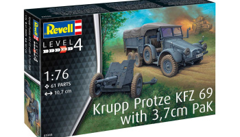Krupp Protze KFZ 69 with 3,7cm Pak (1:76) - Revell