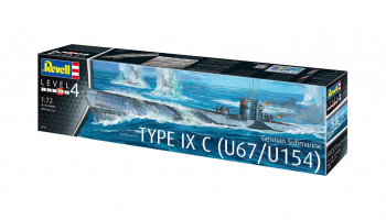 Plastic ModelKit ponorka - German Submarine Type IXC U67/U154 (1:72) - Revell