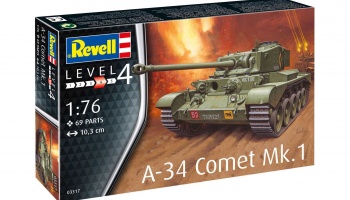 Plastic ModelKit tank 03317 - A-34 Comet Mk.1 (1:76) - Revell