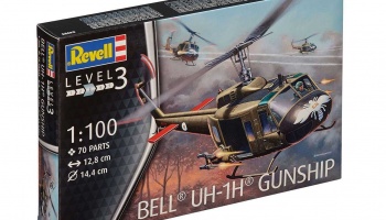 Plastic ModelKit vrtulník 04983 - Bell UH-1H Gunship (1:100) - Revell