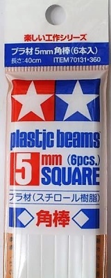 Plastic Beams Square 5mm - Tamiya