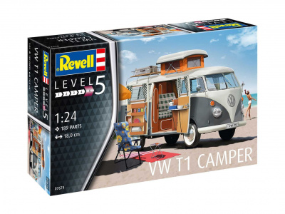Plastic ModelKit auto 07674 - VW T1 Camper (1:24) - Revell