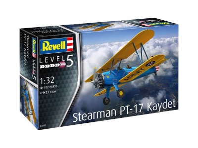 Plastic ModelKit letadlo 03837 - Stearman PT-17 Kaydet (1:32) - Revell