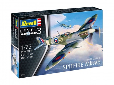 Plastic ModelKit letadlo 03897 - Supermarine Spitfire Mk. Vb (1:72) - Revell