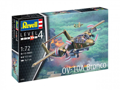 Plastic ModelKit letadlo 03909 - OV-10A Bronco (1:72) - Revell