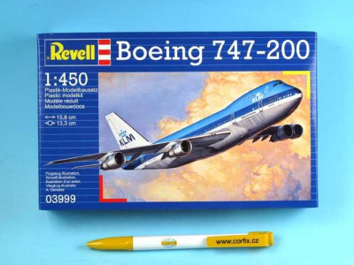 Plastic ModelKit letadlo 03999 - Boeing 747-200 Jumbo Jet (1:450) - Revell