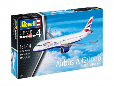 Plastic ModelKit letadlo - Airbus A320 neo British Airways (1:144) - Revell